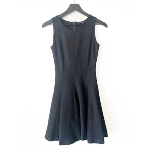 Olivaceous Black Fit & Flare Sleeveless Dress | Classic LBD Size Small